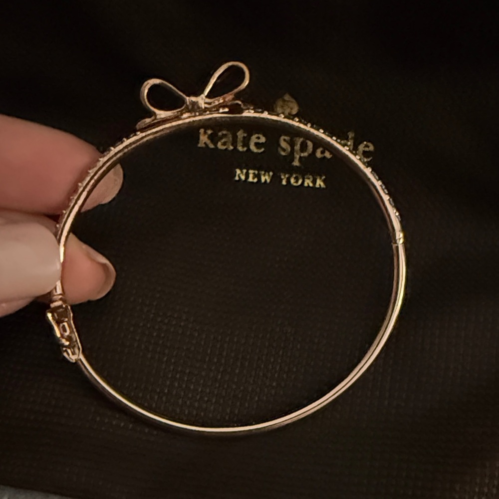 Kate Spade Rose Gold Bow Bangle